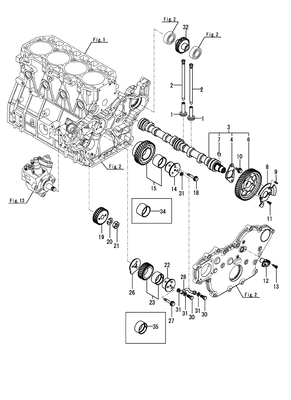 CAMSHAFT & DRIVING GEAR (4TNV98C-XNITL)