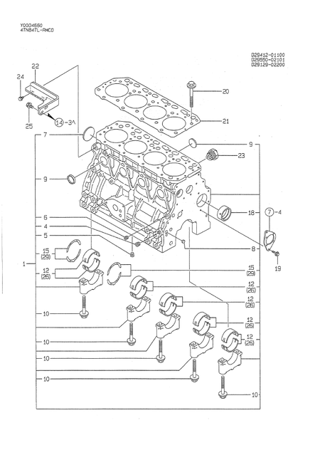 CYLINDER BLOCK (4TN84TL-RMCD)