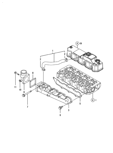 SUCTION MANIFOLD (4TNV88-XAT)