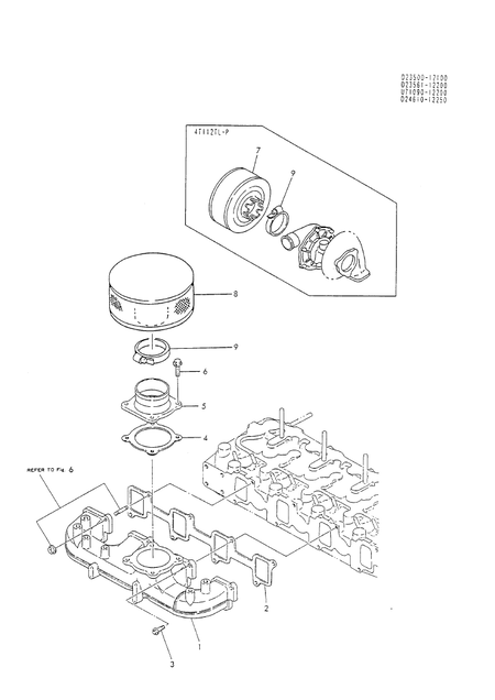 SUCTION MANIFOLD & SILENCER (4T112TL-P)