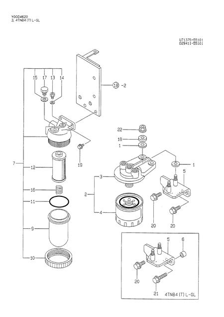 FUEL FILTER (4TN84L-RGL)