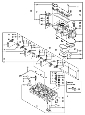 CYLINDER HEAD & BONNET (3TNM68-HGE) CYLINDER HEAD & BONNET (3TNM68-HGE)
