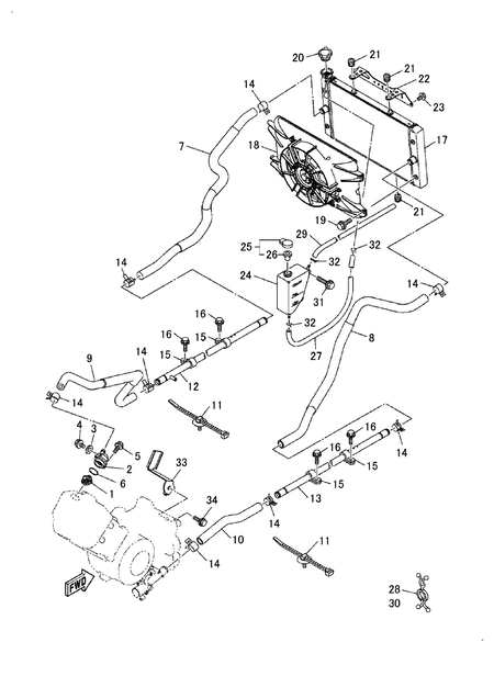 RADIATOR & HOSE(G) (YU700GMP) RADIATOR & HOSE(G) (YU700GMP)