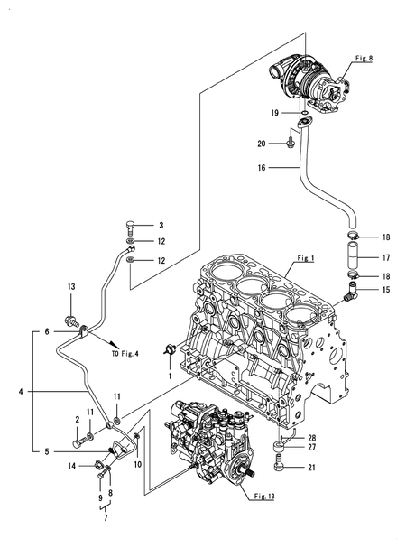 LUB. OIL PIPE (4TNV84T-BGGQ) LUB. OIL PIPE (4TNV84T-BGGQ)