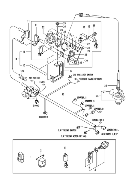 ELECTRIC PARTS (4TNV88-GENE-A) ELECTRIC PARTS (4TNV88-GENE-A)