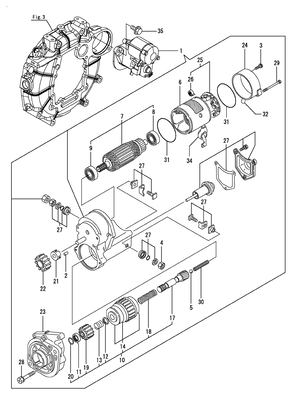 STARTER MOTOR (3TNV88C-KRNSQ)