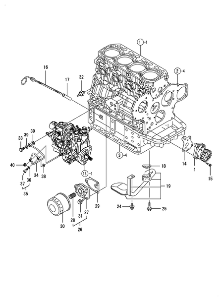 LUB.OIL SYSTEM (4TNV88-BLRG)