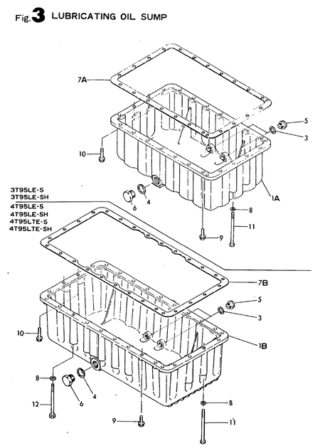 LUBRICATING OIL SUMP (4T95LTE-SH)