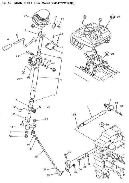 MAIN SHIFT(FOR YM147(D)) (YM140D)