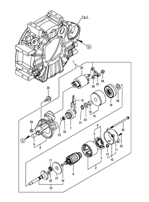 STARTER MOTOR (3TNM74F-SAWM)