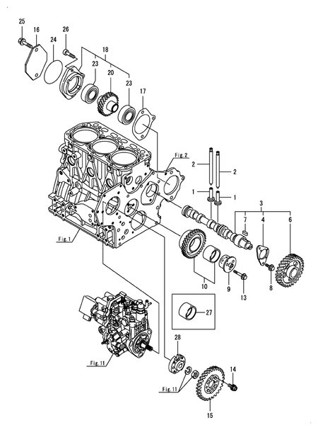 CAMSHAFT & DRIVING GEAR (3TNV88F-EPMT)