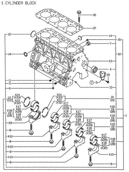 CYLINDER BLOCK (4TNE88-EBE2)