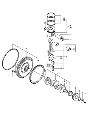 CRANKSHAFT & PISTON (TNV) CRANKSHAFT & PISTON (TNV)