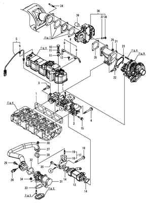 EXHAUST MANIFOLD (4TNV86CT-GGE) EXHAUST MANIFOLD (4TNV86CT-GGE)