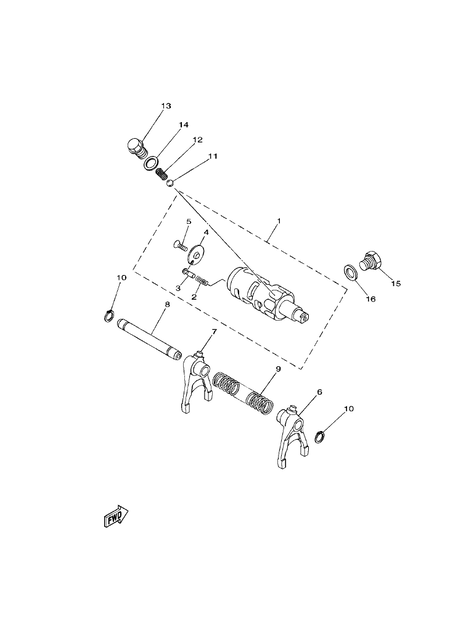 SHIFT CAM & FORK (YU700G(2018US))