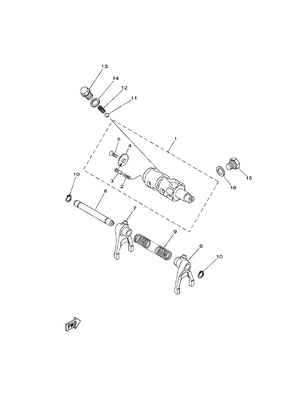 SHIFT CAM & FORK (YU700G(2018US)) SHIFT CAM & FORK (YU700G(2018US))
