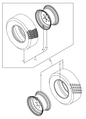 FRONT WHEEL TIRE(27X10.5-15) (YT359Y)
