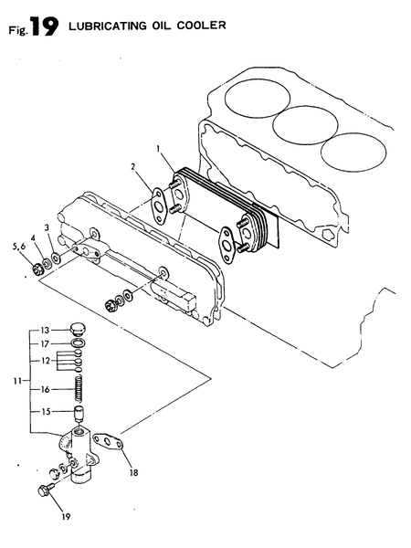 LUBRICATING OIL COOLER (4T95LTE-SH) LUBRICATING OIL COOLER (4T95LTE-SH)