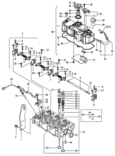 CYLINDER HEAD & BONNET (3TNV88C-DHM)