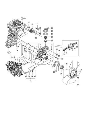 COOLING WATER SYSTEM (4TNV84T-BGGE)