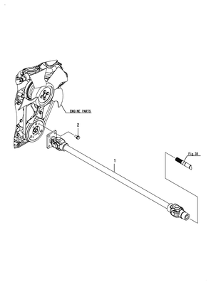 DRIVE SHAFT (SC2400(YANMAR))