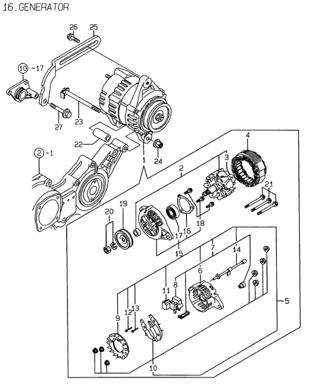 GENERATOR (4TNE88-EHP) GENERATOR (4TNE88-EHP)