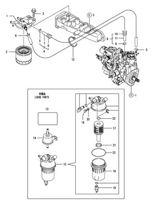 FUEL LINE (3TNV88-BDSA) FUEL LINE (3TNV88-BDSA)