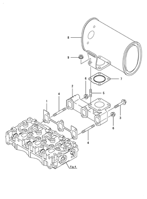 EXHAUST MANIFOLD & SILENCER (3TNM72-CUKS)
