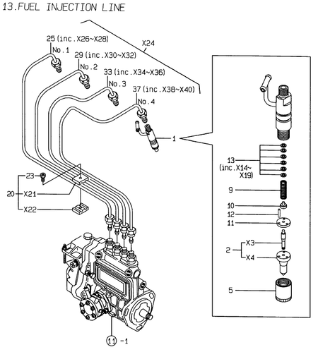 FUEL INJECTION VALVE (4TNE88-EHP) FUEL INJECTION VALVE (4TNE88-EHP)