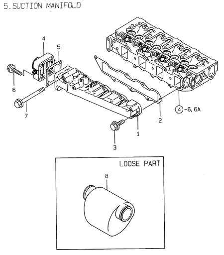 SUCTION MANIFOLD (4TNE88-EPZ)