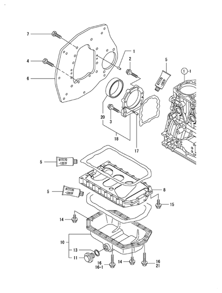 MOUNTING FLANGE & OIL SUMP (3TNV84T-GKL)