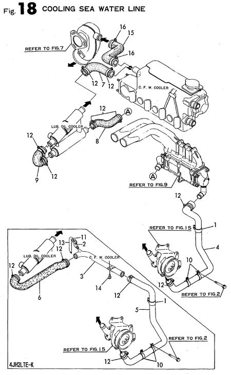COOLING SEA WATER PIPE (4JH2LTE-K)