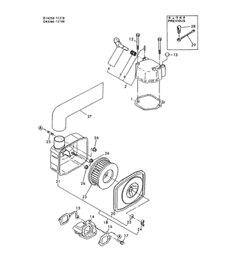BONNET & AIR CLEANER (DGY17M/20M) (DGY17) BONNET & AIR CLEANER (DGY17M/20M) (DGY17)