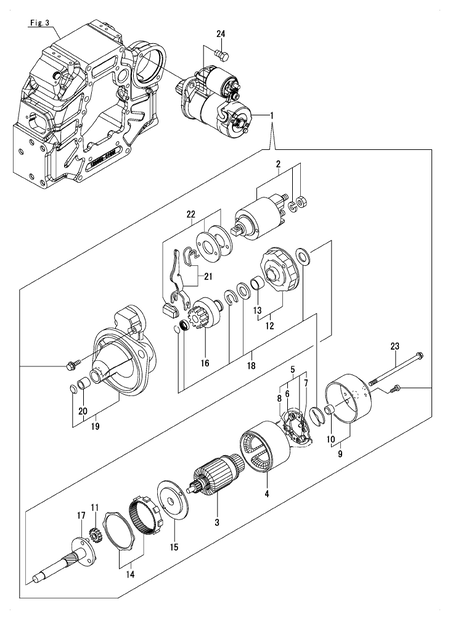 STARTER MOTOR (4TNV88-BKITL)