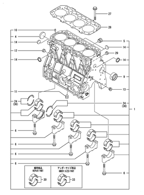CYLINDER BLOCK (4TNV98T-ZGGE)