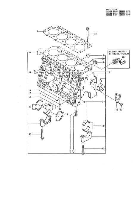 CYLINDER BLOCK (4TN82TL-RGB)