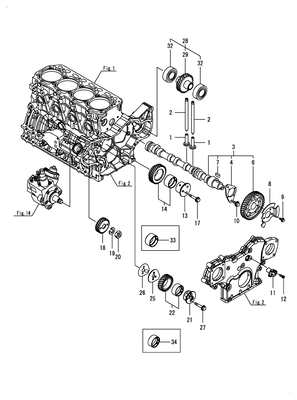 CAMSHAFT & DRIVING GEAR (4TNV86CT-DWZ) CAMSHAFT & DRIVING GEAR (4TNV86CT-DWZ)