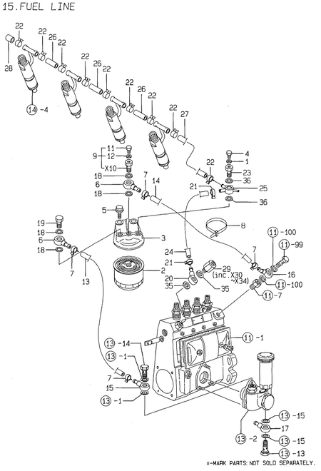 FUEL LINE (4TNE94-SF)