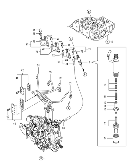 FUEL INJECTION VALVE (4TNV88-BKGWLF)