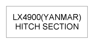 HITCH SECTION (LX4900(YANMAR)) HITCH SECTION (LX4900(YANMAR))