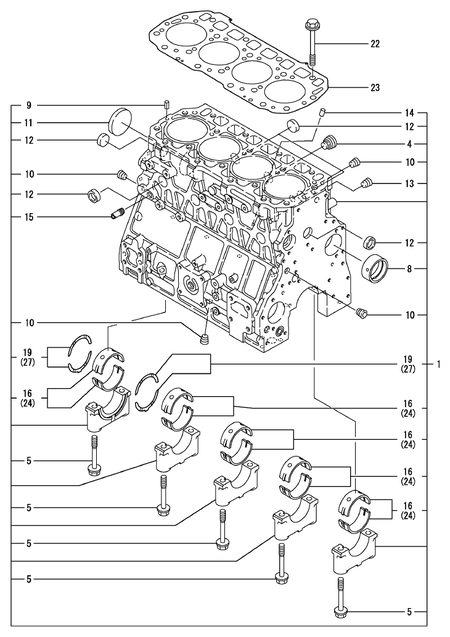 CYLINDER BLOCK (4TNV106TXTBL)