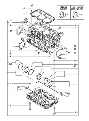 CYLINDER BLOCK (3TNM74F-SAFS) CYLINDER BLOCK (3TNM74F-SAFS)
