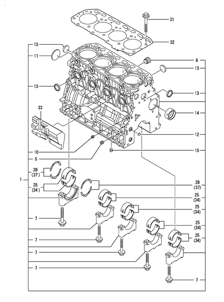 CYLINDER BLOCK (4TNV84T-DFM) CYLINDER BLOCK (4TNV84T-DFM)
