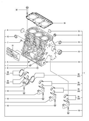 CYLINDER BLOCK (3TNV84T-KSA) CYLINDER BLOCK (3TNV84T-KSA)