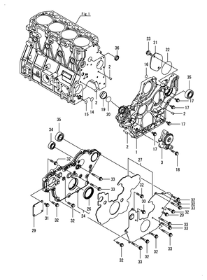 GEAR HOUSING (4TNV98C-NSA) GEAR HOUSING (4TNV98C-NSA)