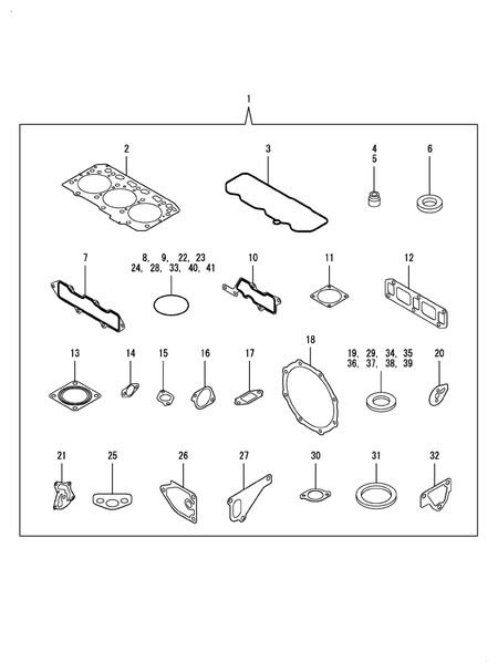 GASKET SET (3TNV88C-DTR3)