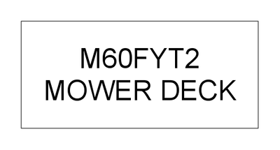 MOWER DECK (M60FYT2)