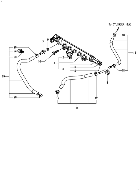 COMMON RAIL (4TN107FHT-4SSH1) COMMON RAIL (4TN107FHT-4SSH1)