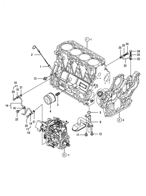 LUB. OIL SYSTEM (4TNV98-ZNSA2D) LUB. OIL SYSTEM (4TNV98-ZNSA2D)