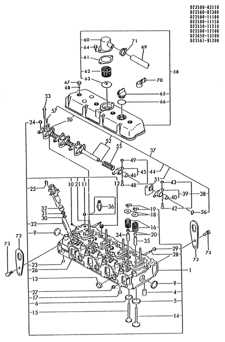 CYLINDER HEAD & BONNET (4T112TL-GN) CYLINDER HEAD & BONNET (4T112TL-GN)